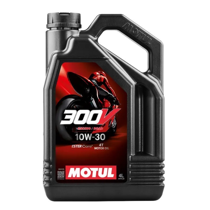 Motul 300V 4T Road Racing 10W30 Motorcycle Engine Oil (4L)