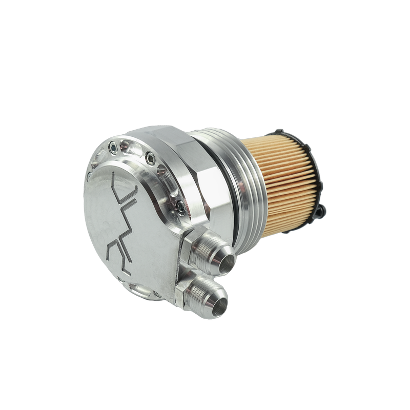 Oil filter lid (cap) with oil cooler fitting AUDI 3.0 TDI