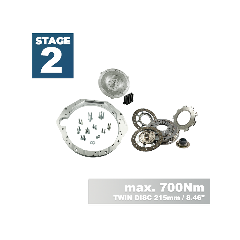 STAGE 2 BMW M62 S62 - BMW M57N HGU HGK - 228mm / 8.98