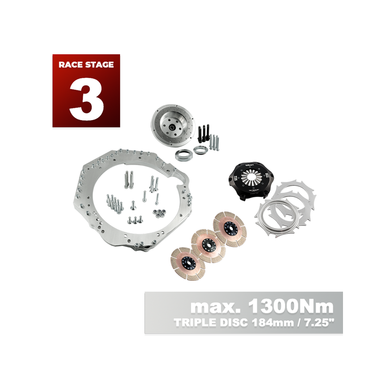 Race Stage 3 GM Chevrolet LS - Nissan 350Z Z33 370Z Z34 - 184mm / 7.25 (P)"