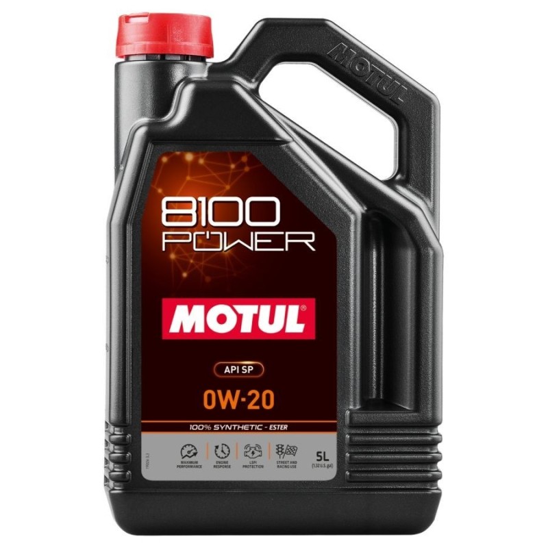 Motul 8100 Power 0W20 Engine Oil (5L)