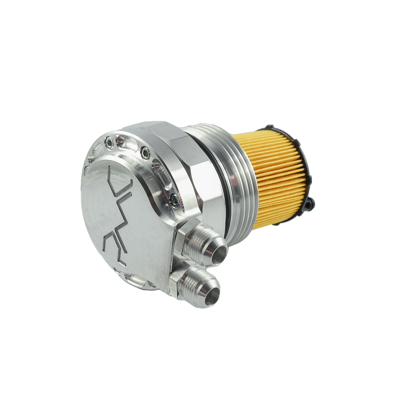 Tapa de filtro de aceite con racores para enfriar aceite AUDI 3.0 TDI