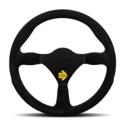 Momo Mod. 26 Steering Wheel, Black Suede, Black Spokes - 29 cm