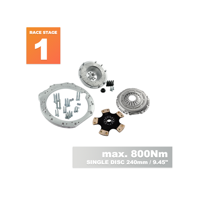 RACE STAGE 1 Mercedes-Benz M113 M113K AMG - BMW M57N ZF GS6-53DZ HGD JGA - 240mm / 9.45
