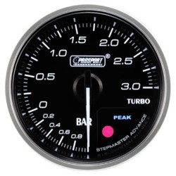 Prosport Reloj de presion de turbo