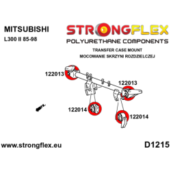 Transfer case mounting bush - lower SPORT