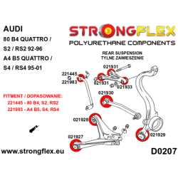 Rear suspension bush kit
