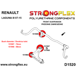 Front suspension bush kit