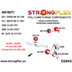 Front suspension bush kit SPORT