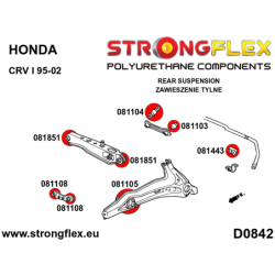 Rear suspension bush kit SPORT