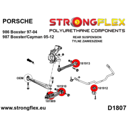 Rear suspension bush kit SPORT