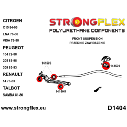 Front suspension and ream beam bush kit