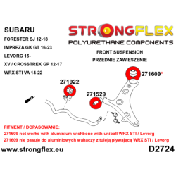 Front suspension bush kit SPORT