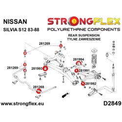 Rear suspension bush kit