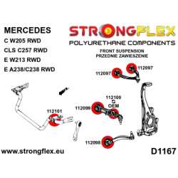 Front suspension bush kit