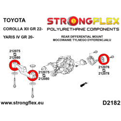 Rear differential front bush insert SPORT