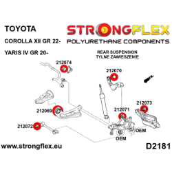 Rear anti roll bar bush SPORT