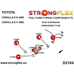 Rear suspension bush kit SPORT