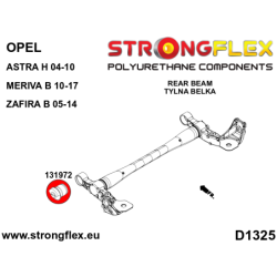 Rear beam mounting bush