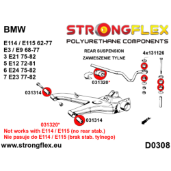 Rear suspension bush kit SPORT