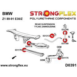 Rear suspension bush kit SPORT