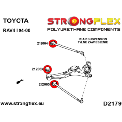 Rear track control arm bush SPORT
