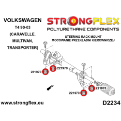 Steering rack bush SPORT