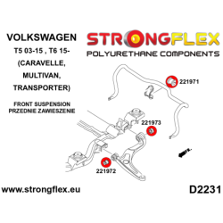 Front anti roll bar bush