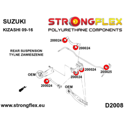 Rear suspension bush kit SPORT