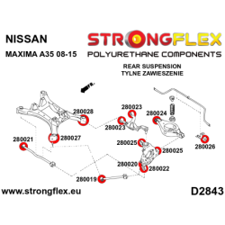 Rear subframe bush kit