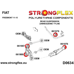 Rear suspension bush kit