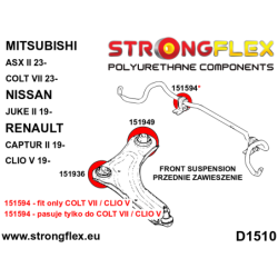 Front suspension bush kit SPORT