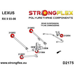 Rear suspension bush kit SPORT