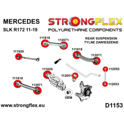 Rear suspension bush kit SPORT