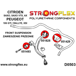 Front suspension bush kit SPORT