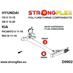 Rear anti roll bar bush in beam SPORT