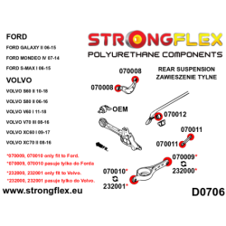 Rear anti roll bar bush SPORT