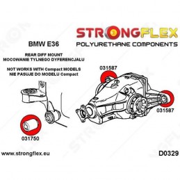 Kit BMW e36 Strongflex Diferencial Trasero