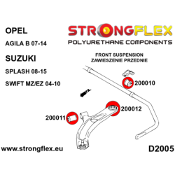 Front suspension bush kit