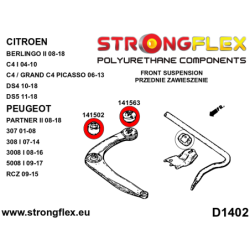 Front wishbone bush - front