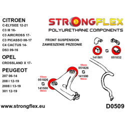 Front wishbone bush 56mm