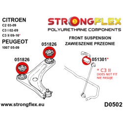 Front suspension and ream beam bush kit