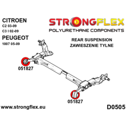 Front suspension and ream beam bush kit SPORT