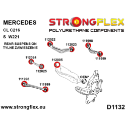 Rear suspension bush kit SPORT