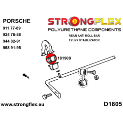 Rear anti roll bar bush