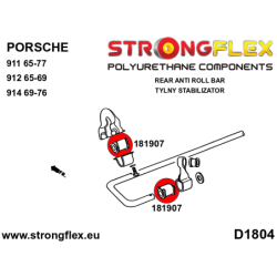 Rear anti roll bar bush