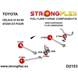 Rear anti roll bar bush