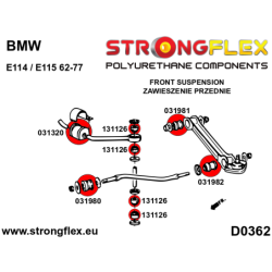 Front tie bar to chassis bush
