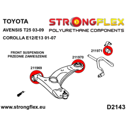 Front suspension and ream beam bush kit