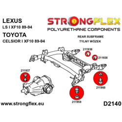Rear crossmember bush kit SPORT